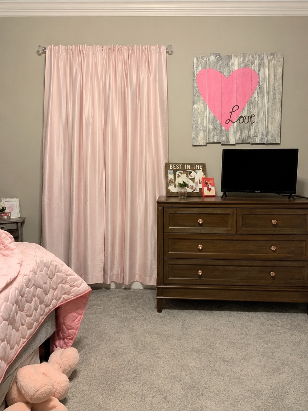 Simply Shabby Chic Pale Pink Curtain Panels
